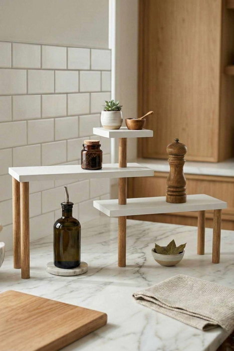 Hanah Home Ck31C - Estantería de Cocina Blanca